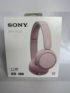 Sony WH-CH520 Wireless Headphones in Rose Pink